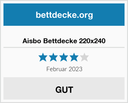  Aisbo Bettdecke 220x240 Test