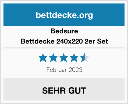 Bedsure Bettdecke 240x220 2er Set Test