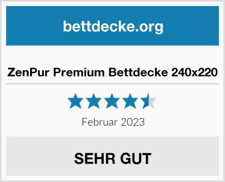  ZenPur Premium Bettdecke 240x220 Test