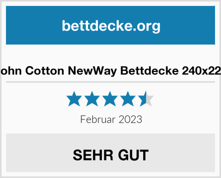  John Cotton NewWay Bettdecke 240x220 Test