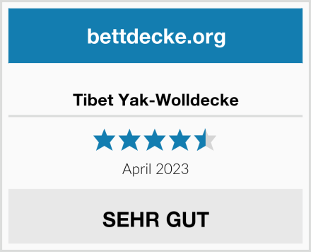  Tibet Yak-Wolldecke Test