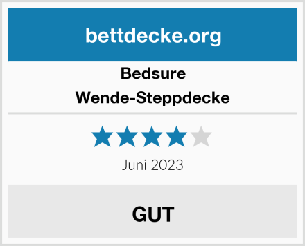 Bedsure Wende-Steppdecke Test