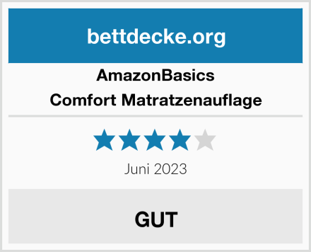 AmazonBasics Comfort Matratzenauflage Test