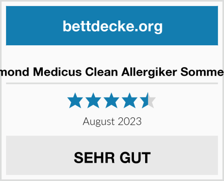  Schlafmond Medicus Clean Allergiker Sommerdecke Test
