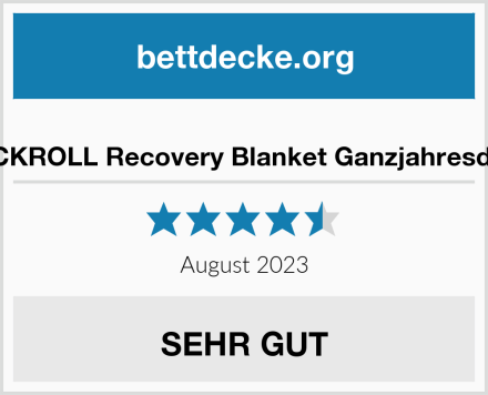  BLACKROLL Recovery Blanket Ganzjahresdecke Test