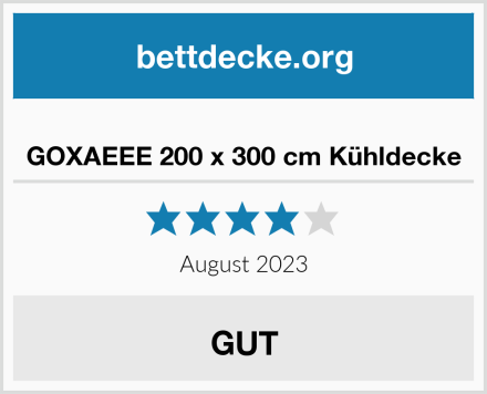  GOXAEEE 200 x 300 cm Kühldecke Test