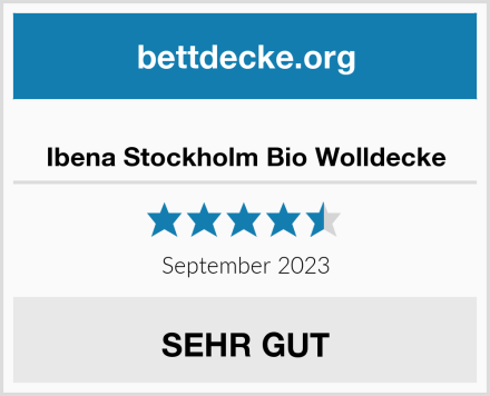  Ibena Stockholm Bio Wolldecke Test
