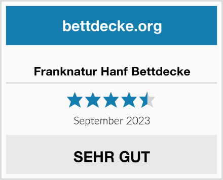  Franknatur Hanf Bettdecke Test