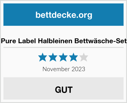  Pure Label Halbleinen Bettwäsche-Set Test