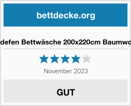  Sedefen Bettwäsche 200x220cm Baumwolle Test