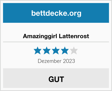 Amazinggirl Lattenrost Test