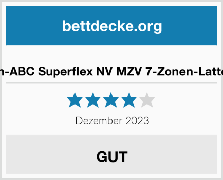  Betten-ABC Superflex NV MZV 7-Zonen-Lattenrost Test