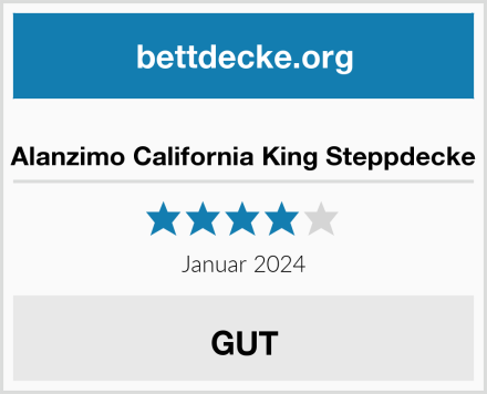  Alanzimo California King Steppdecke Test