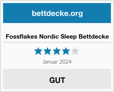  Fossflakes Nordic Sleep Bettdecke Test