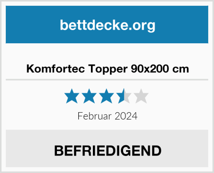  Komfortec Topper 90x200 cm Test