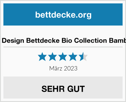  sei Design Bettdecke Bio Collection Bamboo Test