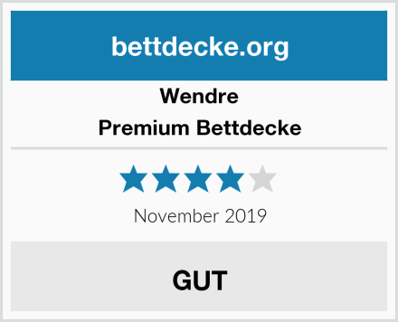 Wendre Premium Bettdecke Test
