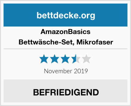 AmazonBasics Bettwäsche-Set, Mikrofaser Test