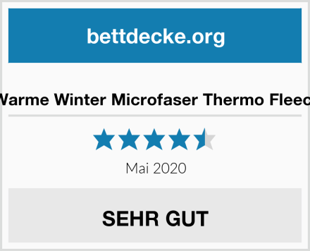  Dreamhome Warme Winter Microfaser Thermo Fleece Bettwäsche Test