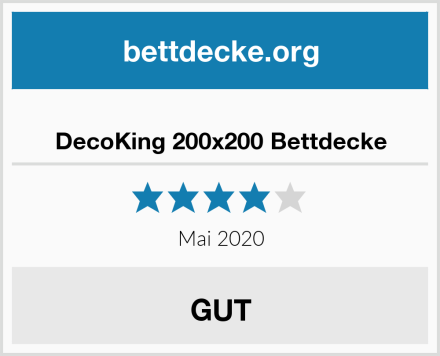  DecoKing 200x200 Bettdecke Test