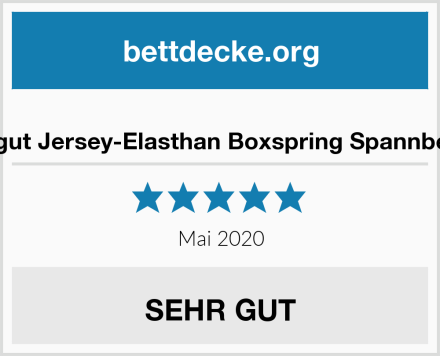  schlafgut Jersey-Elasthan Boxspring Spannbetttuch Test