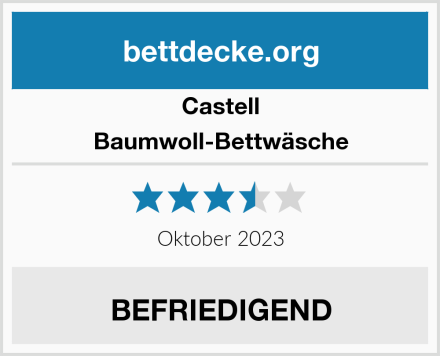 Castell Baumwoll-Bettwäsche Test