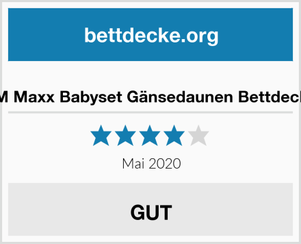  TM Maxx Babyset Gänsedaunen Bettdecke Test