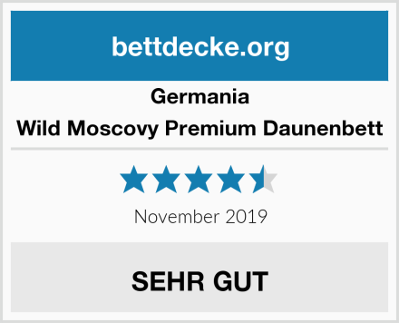 Germania Wild Moscovy Premium Daunenbett Test