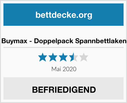  Buymax - Doppelpack Spannbettlaken Test