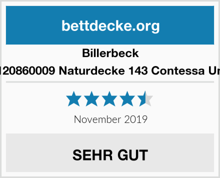 Billerbeck 7120860009 Naturdecke 143 Contessa Uno Test