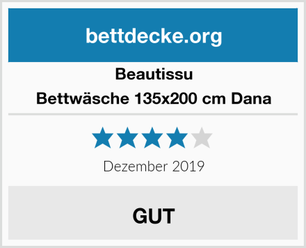 Beautissu Bettwäsche 135x200 cm Dana Test
