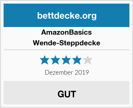 AmazonBasics Wende-Steppdecke Test