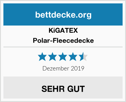 KiGATEX Polar-Fleecedecke Test