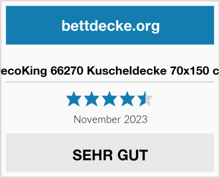  DecoKing 66270 Kuscheldecke 70x150 cm Test