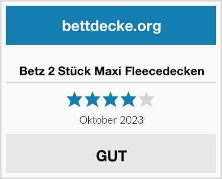  Betz 2 Stück Maxi Fleecedecken Test