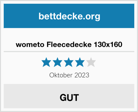  wometo Fleecedecke 130x160 Test