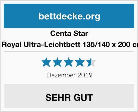 Centa Star 0810.00 Royal Ultra-Leichtbett 135/140 x 200 cm weiss Test