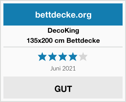DecoKing 135x200 cm Bettdecke Test