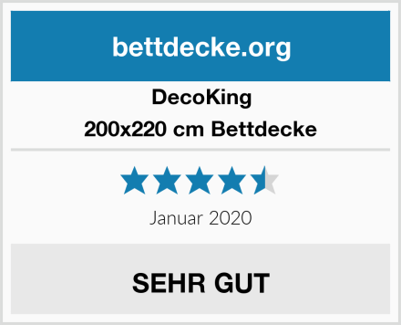 DecoKing 200x220 cm Bettdecke Test