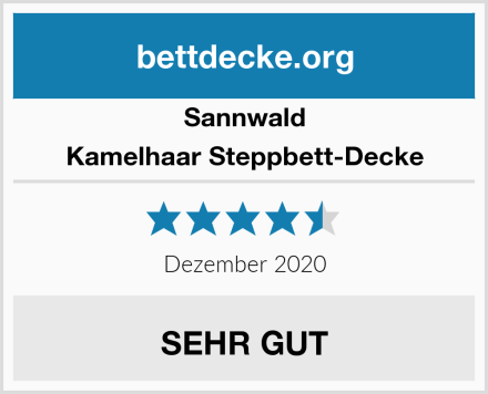 Sannwald Kamelhaar Steppbett-Decke Test