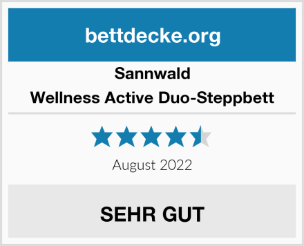 Sannwald Wellness Active Duo-Steppbett Test