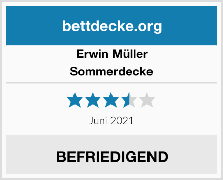 Erwin Müller Sommerdecke Test