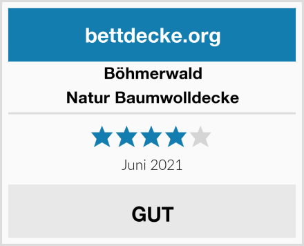 Böhmerwald Natur Baumwolldecke Test