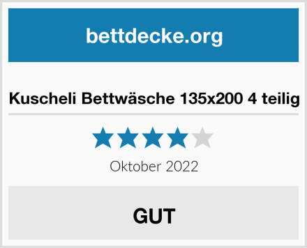  Kuscheli Bettwäsche 135x200 4 teilig Test