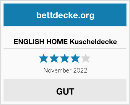  ENGLISH HOME Kuscheldecke Test