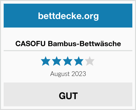  CASOFU Bambus-Bettwäsche Test