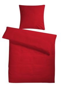 Rote Bettdecken