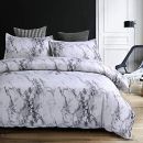 &nbsp; Stillshine Bettwäsche Bettbezug Set 220x240cm Weiß Grau Marmor